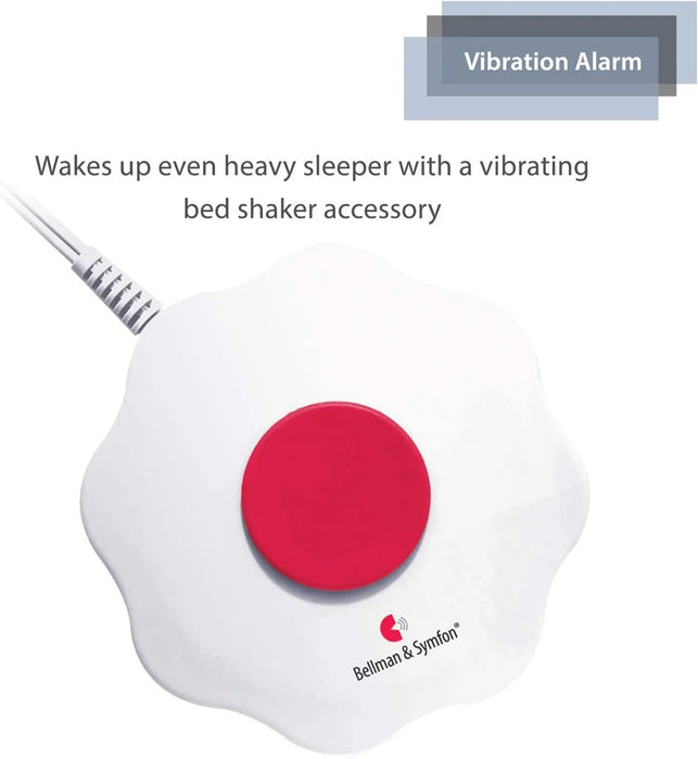 Bellman & Symfon ALARM CLOCK PRO with Bed Shaker | Option of Loud Alarm, Bright Flashing Light, Powerful Vibration | Nightlight | Backup Battery Included | for Heavy Sleepers, Hard of Hearing and Deaf - The Gadget Collective