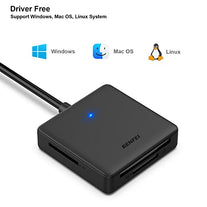 BENFEI Memory Card Reader, 4in1 USB USB-C to SD Micro SD MS CF Card Reader Adapter - The Gadget Collective