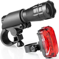 Bike Lights Set - Super Bright Front and Back LED Lights for Your Bicycle - Easy to Mount Bike Headlight and Tail Light for Night Riding - Front and R - The Gadget Collective