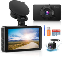 Biuone Dash Camera for Cars, Super Night Vision Dash Cam Front and Rear with 32G SD Card, 1080P FHD DVR Car Dashboard Camera with G-Sensor, WDR, Parking Monitor, Loop Recording, Motion Detection 【2022】 - The Gadget Collective