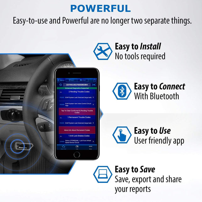 BlueDriver Bluetooth Professional OBDII OBD2 Diagnostic Scan Tool - The Gadget Collective