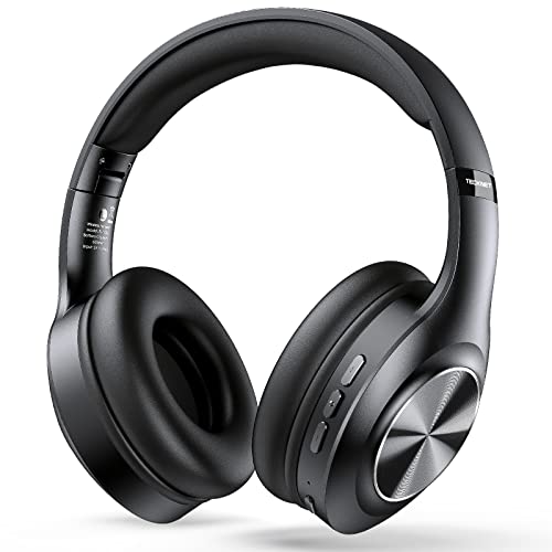 Bluetooth Headphones Over Ear, TECKNET 65 Hours Playtime and 3 EQ Modes Wireless Headphones with Microphone, Memory Foam Ear Cups, Hi-Res Audio, Deep Bassfor Home Travel Office Laptop PC Cellphone - The Gadget Collective