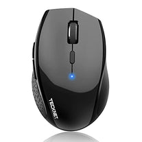 Bluetooth Wireless Mouse, TECKNET 3200 DPI Computer Mouse, 24-Month Battery Life and 6 Adjustable DPI Levels, 6 Buttons Compatible with Ipad Pro/ Laptop/Surface Pro/Windows Computer/Chromebook-Black - The Gadget Collective