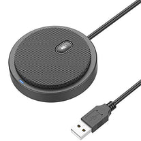 Bonke USB Conference Microphone for Computer, 360° Omnidirectional Condenser Mic with Mute Key, Great for Video Conference, Gaming, Chatting, Skype, Plug & Play, Windows macOS, Ideal for Gift - The Gadget Collective