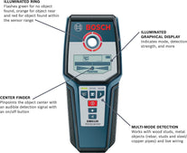 Bosch GMS120 Digital Multi-Scanner with Modes for Wood, Metal, and Live Wiring - The Gadget Collective