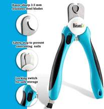 BOSHEL Dog Nail Clippers and Trimmer - with Safety Guard to Avoid Over-Cutting Nails & Free Nail File - Razor Sharp Blades - Sturdy Non Slip Handles - for Safe, Professional at Home Grooming - The Gadget Collective