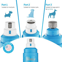 Boshel Dog Nail Grinder - Upgraded 2-Speed Electric Rechargeable Large Dog Nail Trimmers - Quiet Dog Nail Clipper - Dog Nail Clippers for Large Dogs & Small Cats - Pet & Dog Nail Trimmer for Dogs - The Gadget Collective