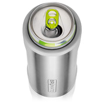 BrüMate Hopsulator Slim Double-walled Stainless Steel Insulated Can Cooler for 12 Oz Slim Cans (Glitter Mermaid) - The Gadget Collective