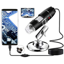 Bysameyee USB Microscope, Digital Handheld 40X-1000X Magnification Endoscope Mini Video Camera with 8 Adjustable LED Lights, Compatible with Windows 7/8/10/11 Mac Linux Android (with OTG) - The Gadget Collective