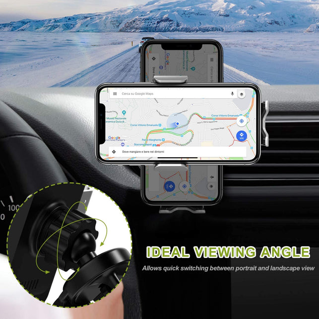 15W Fast Wireless Car Charger Mount - Wireless Charging Car Mount Auto-Clamping.Windshield/Air Vent Phone Holder,Quick Charging for Iphone 8/9/10/11/12/13/14 Pro/Max/Xs/Xr/X/8/Plus Samsung Galaxy