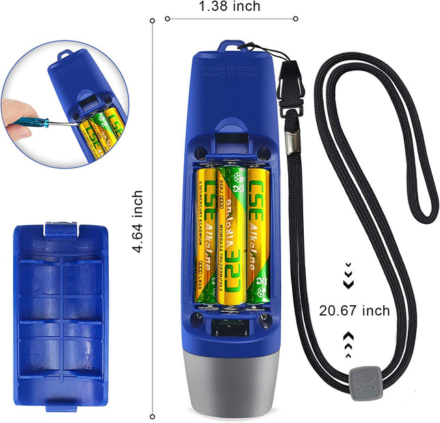 Electronic Whistles with Lanyard,Adjustable 3 Tone & 3 High Volume Hand Emergency Whistle Basketball Referee Whistle for Coach,Teacher,Police,Outdoor Camping Boating Hiking(With Battery)