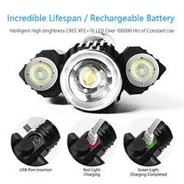 Caferria LED Tactical Flashlight 1000 Lumens Electric Torch Ultra-Bright Handheld Travel Flashlight Rechargeable Waterproof Zoomable 4 Modes for Outdo - The Gadget Collective