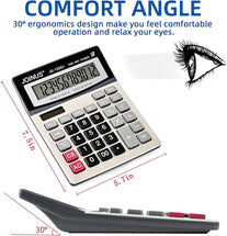 Calculator, Standard Function Desktop Calculator with 12-Digit Large LCD Display and Big Sensitive Computer Keys, Solar Battery Dual Power Calculator，Easy to Use Basic Calculator - The Gadget Collective