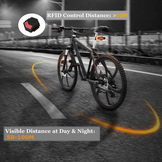 CarryBright Bike Turn Signals Front and Rear Light with Remote Control,Waterproof, Easy Installation Bike Tail Light for Cycling Safety Warning Light - The Gadget Collective