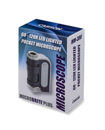 Carson MicroBrite Plus 60x-120x Power LED Lighted Pocket Microscope (MM-300) - The Gadget Collective