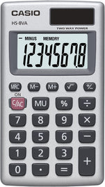 Casio HS-8VA, Solar Powered Standard Function Calculator - The Gadget Collective