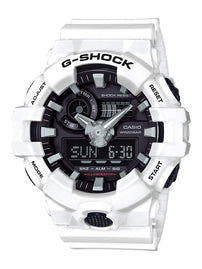 Casio Men's 'G SHOCK' Quartz Resin Casual Watch, Color:White (Model: GA-700-7ACR) - The Gadget Collective