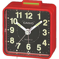 Casio TQ140 Travel Alarm Clock - Red - The Gadget Collective