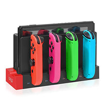 Charging Dock Compatible with Nintendo Switch & Switch OLED Model Joycons, Switch Controller Charger Dock Station for Joycon Charges up to 4pcs, Charging Stand Station for Nintendo Switch/OLED Model - The Gadget Collective