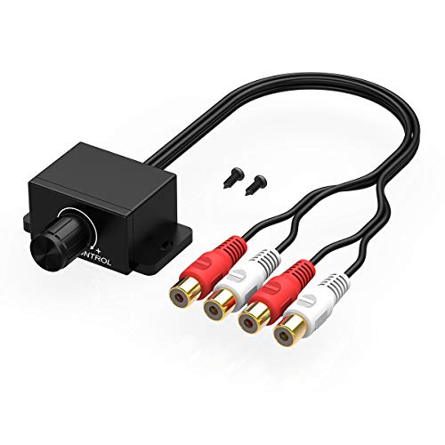 CHELINK Universal Car RCA Remote Amplifier Level Controller RCA Bass Knob Sub Amp Volume Control Cable - The Gadget Collective