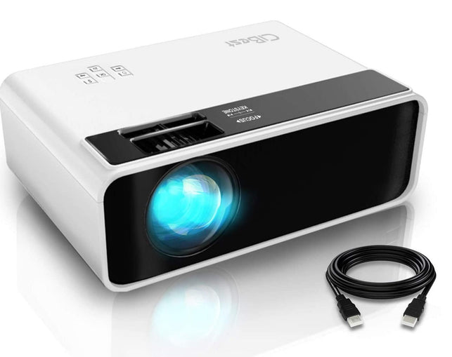 CiBest Mini Projector, CiBest Video Projector 4200 lux with 50,000 hrs Long Life LED Portable Home Theater Projector 1080P Supported, Compatible with - The Gadget Collective