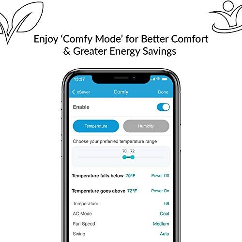 Cielo Breez Plus Smart Air Conditioner Controller | Smart Thermostat for Mini Split, Window & Portable ACS | Alexa, Google, Siri, SmartThings | iOS & - The Gadget Collective