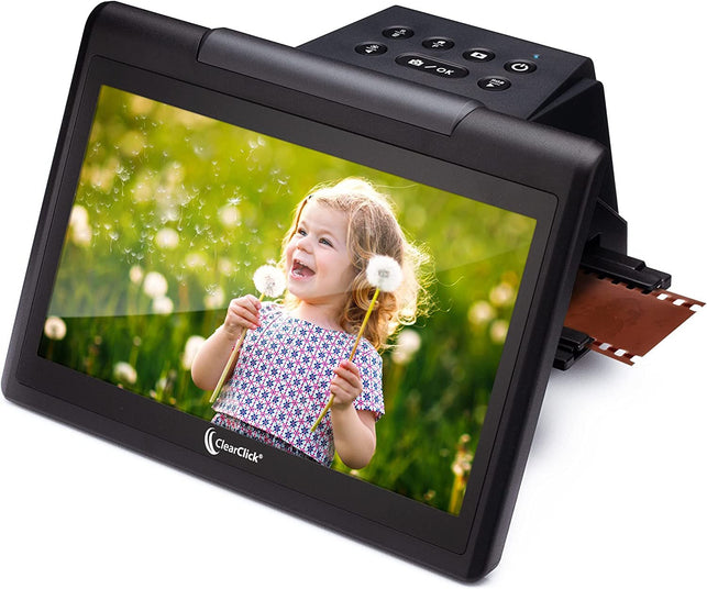 Clearclick Virtuoso 3.0 (Third Generation) 22MP Film & Slide Scanner (35Mm, 110, 126) with Large 7" LCD Screen - Convert Slides and Negatives to Digital Photos - The Gadget Collective