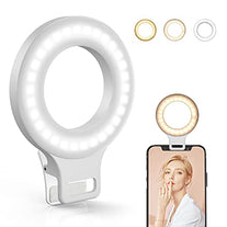 Clip on Ring Light, Kimwood Rechargeable 60 LED Selfie Ring Light for Phone, Laptop, Tablet ( 3 Models, 5 Level Brightness) - The Gadget Collective