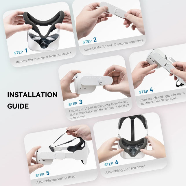 CNBEYOUNG Adjustable Head Strap for Meta/Oculus Quest 2, Replacement for Quest 2 Elite Strap Accessories for Enhanced Support and Comfort in VR, Suita - The Gadget Collective