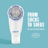 Conair Fabric Defuzzer - Shaver; Battery Operated; White - The Gadget Collective