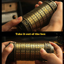 Cryptex Da Vinci Code Mini Cryptex Lock Puzzle Boxes with Hidden Compartments Anniversary Valentine'S Day Romantic Birthday Gifts for Her Gifts for Girlfriend Box for Men - The Gadget Collective