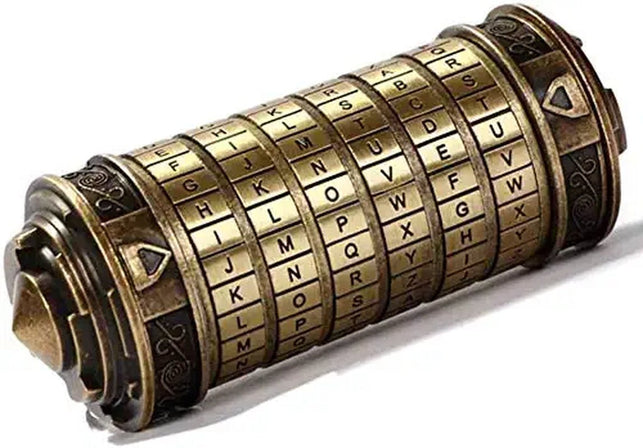 Cryptex Da Vinci Code Mini Cryptex Lock Puzzle Boxes with Hidden Compartments Anniversary Valentine'S Day Romantic Birthday Gifts for Her Gifts for Girlfriend Box for Men - The Gadget Collective