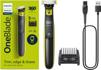 Philips Norelco Oneblade 360 Face Hybrid Trimmer and Shaver, Frustration Free Packaging, QP2724/90