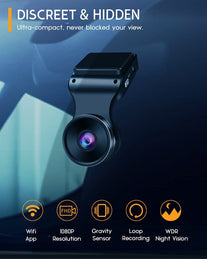 Dash Cam Wifi FHD 1080P Car Dashcam Recorder, Dashcams for Cars with SD Card Included, Night Vision, 170 Degrees Wide Angle, WDR, Loop Recording, G-Sensor, Parking Monitor, Motion Detection - The Gadget Collective