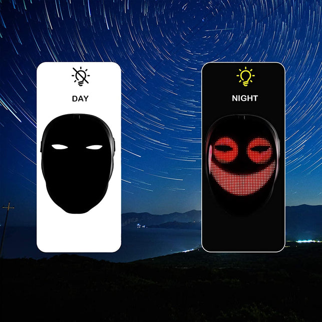 Depointer Life Led Mask with Bluetooth-Compatible App Controlled, Customizable Shining Mask - The Gadget Collective