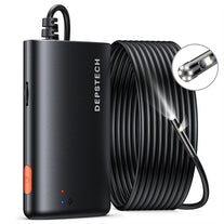 DEPSTECH 0.197Inch Wireless Endoscope,1080P Dual Lens Borescope Inspection Camera with Light,2.0 Megapixels Snake Camera with Flexible Semi-Rigid Cable for Iphone & Android-16.5Ft - The Gadget Collective