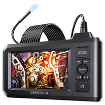 DEPSTECH Industrial Endoscope, 5.5Mm 1080P HD Digital Borescope Inspection Camera 4.3 Inch LCD Screen IP67 Waterproof Snake Camera with 6 LED Lights, 16.5FT Semi-Rigid Cable,32Gb Card and Helpful Tool - The Gadget Collective