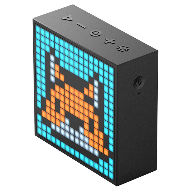 Divoom Timebox Evo Portable Bluetooth Pixel Art Speaker with 256 Programmable LED Panel 3.9 x 1.5 x 3.9 inches - The Gadget Collective