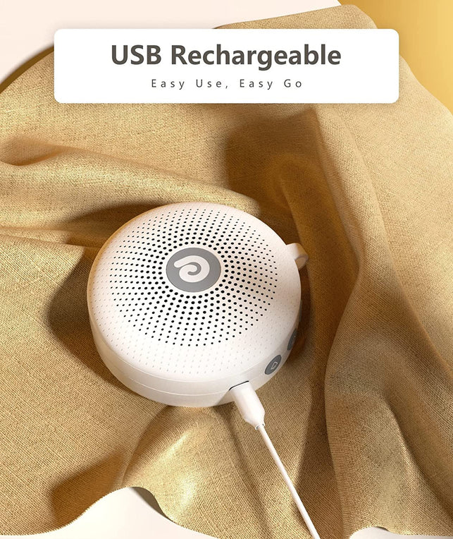 Dreamegg White Noise Machine - Portable Sound Machine for Baby Adult, Features Powerful Battery, 21 Soothing Sound, Noise Canceling for Office & Sleeping, Sound Therapy for Home, Travel, Registry Gift - The Gadget Collective