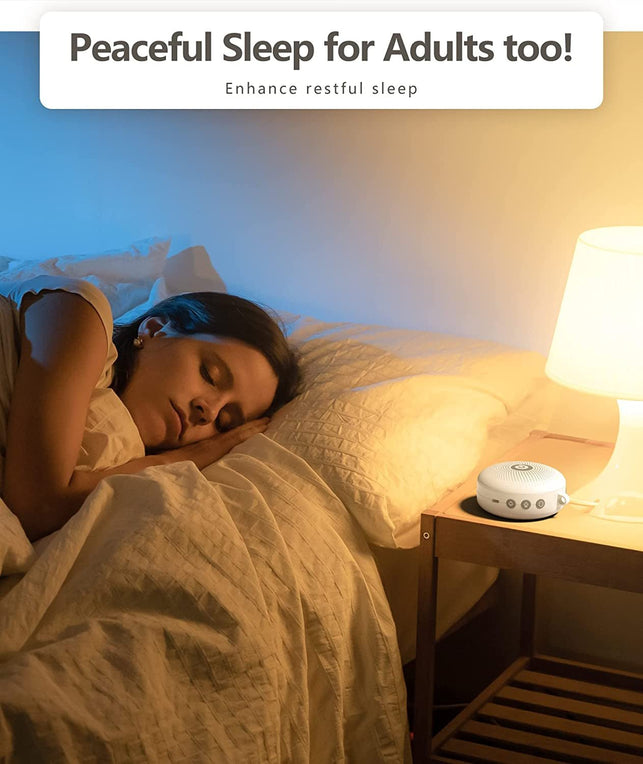 Dreamegg White Noise Machine - Portable Sound Machine for Baby Adult, Features Powerful Battery, 21 Soothing Sound, Noise Canceling for Office & Sleeping, Sound Therapy for Home, Travel, Registry Gift - The Gadget Collective