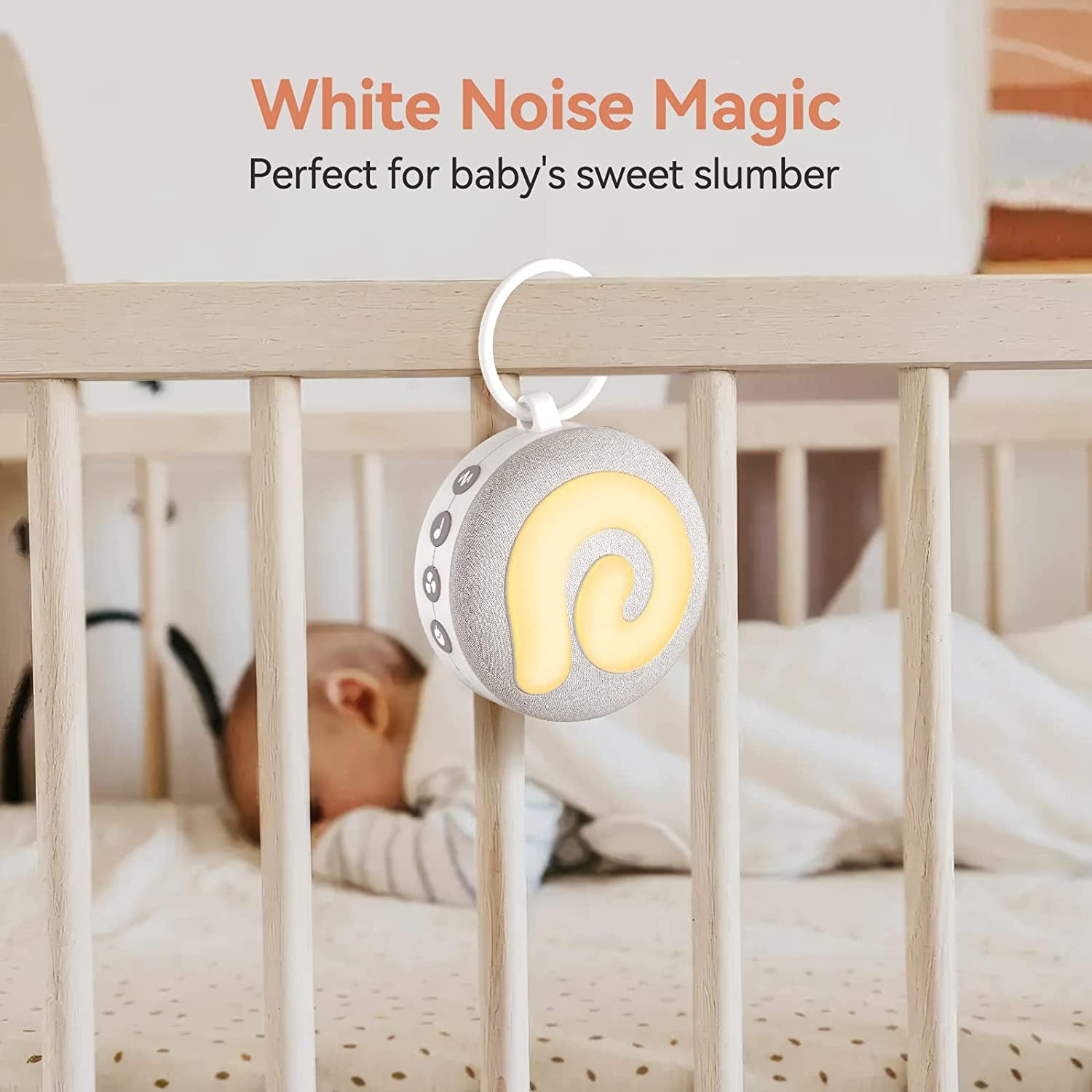 Dreamegg Portable Sound Machine Baby - D11 White Noise Machine for Baby  Sleeping with Night Light, White Noise, Lullaby, Nature Sounds, Child Lock