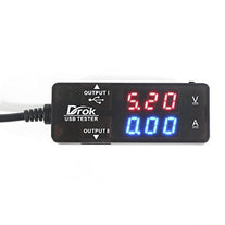 DROK USB Meter, Digital Multimeter Multifunctional Electrical Tester Capacity Voltage, Current Power Meter Detector Reader with Dual USB Ports - The Gadget Collective