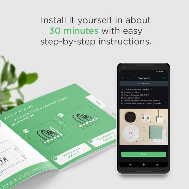 Ecobee3 lite Smart Thermostat, 2nd Gen - The Gadget Collective