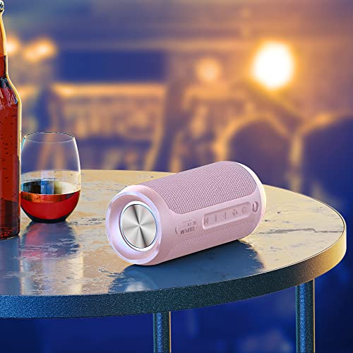 EDUPLINK Portable Bluetooth Speaker Waterproof IPX7 Wireless Speaker with 20W Louder Speakers Party Lights Sync The Music - The Gadget Collective