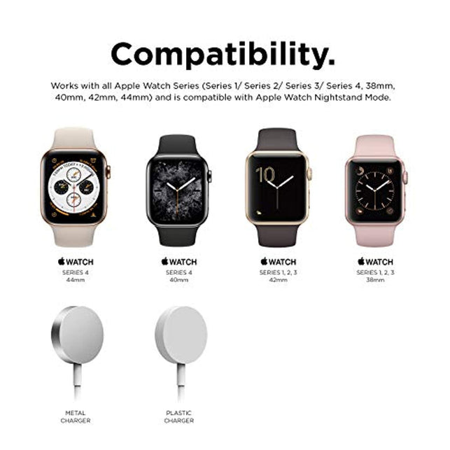 elago W5 Stand for Apple Watch Series 4 / Series 3 / Series 2 / Series 1 / 44mm / 42mm / 40mm / 38mm [Easy Access to Side Button - The Gadget Collective