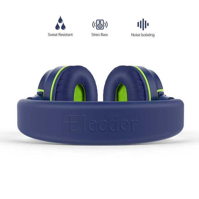 Elecder Kids Headphones with Microphone for for Children Toddler Girls Boys Teens Adults Foldable Adjustable Over Ear Headsets for iPad Cellphones Com - The Gadget Collective