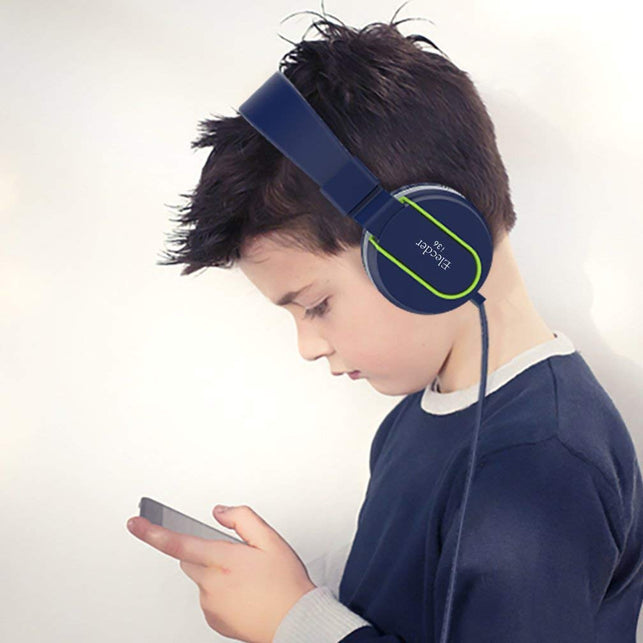 Elecder Kids Headphones with Microphone for for Children Toddler Girls Boys Teens Adults Foldable Adjustable Over Ear Headsets for iPad Cellphones Com - The Gadget Collective