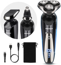 Electric Shavers Men Electric Razors for Men Face Shaver Electric Rechargeable Razor Cordless Shaver for Mens Razors Electric Mens Electric Razors for Shaving Rotary Shavers Waterproof Wet Dry PRITECH - The Gadget Collective