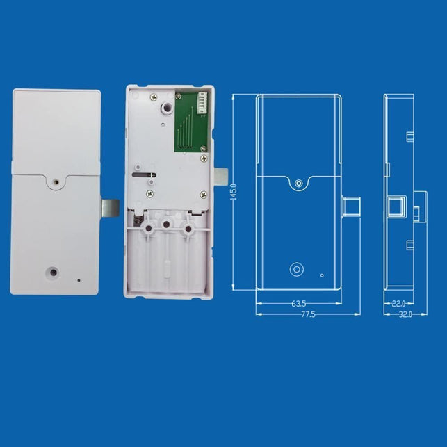 Electronic Cabinet Lock Kit Set, Digital Touch Keypad Lock, Password Entry and RFID Card / Wristband Entry, Keyless Door Lock Knob - The Gadget Collective