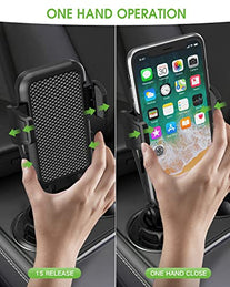 EOCAHO Cup Phone Holder for Car, EOCAHO Universal [No Shaking] Cup Holder Phone Mount with Expandable Base for Car Truck, Adjustable Cell Phone Holder Car,Compatible with iPhone Samsung All Phones - The Gadget Collective